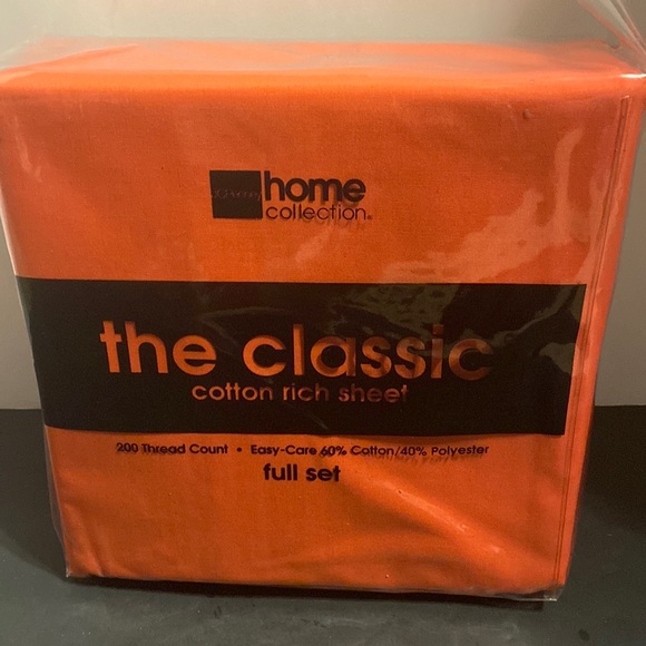 jcpenney Bedding Jcpenney Home Collection Classic Cotton Rich Full Sheet Set Bright Cayenne